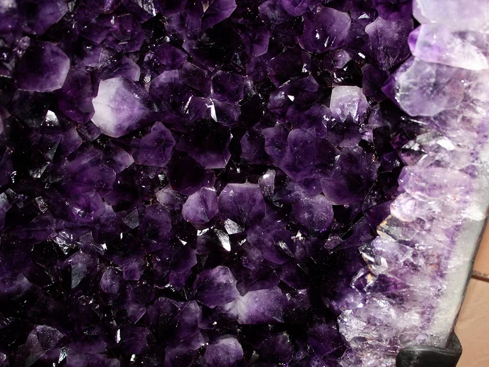 Amethystdrusen PAAR - Museumsqualität AAA