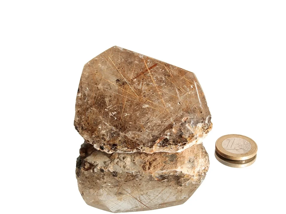 Rutilquarz gold Anschliff - Einzelstück