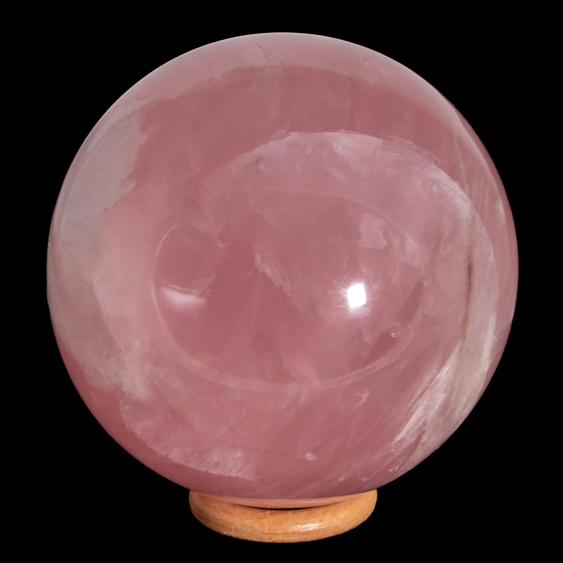 große Rosenquarz Kugel