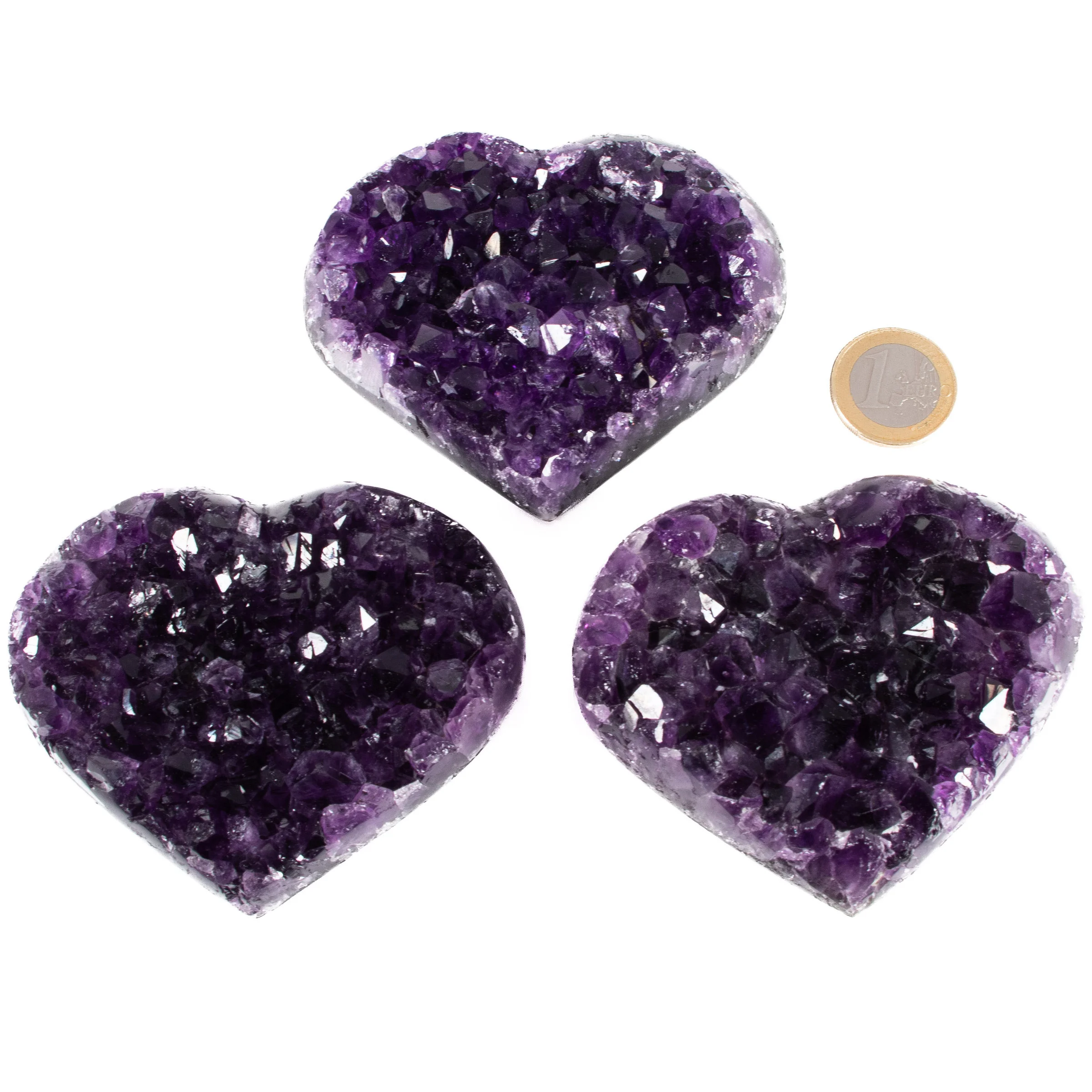Amethyst Kristalldrusen Herz - 1 Stk.