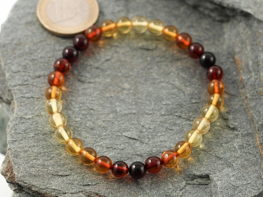 Bernstein Kugelarmband 6 mm