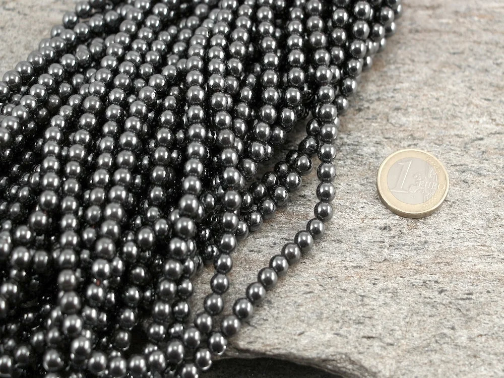 Hämatit 5 mm Kugelkettenstrang