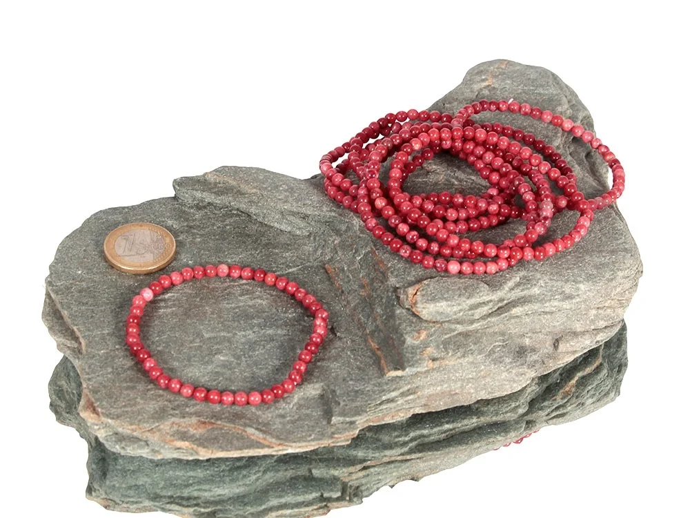 Thulit Kugelarmband 4 mm