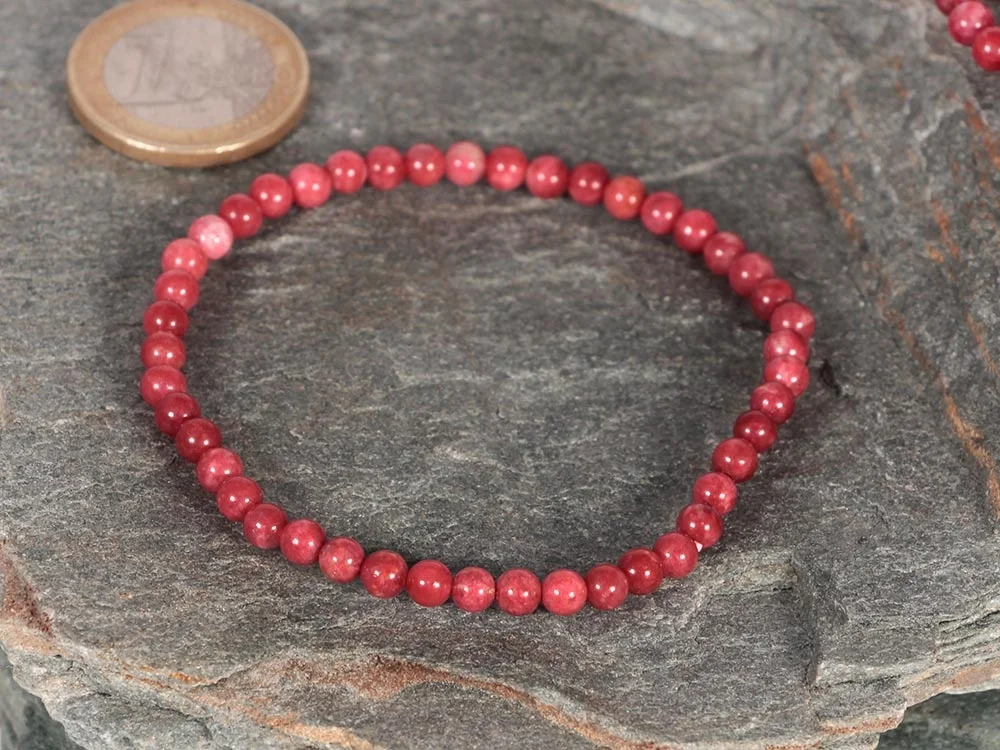 Thulit Kugelarmband 4 mm