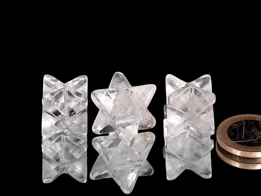 Rock crystal Merkaba