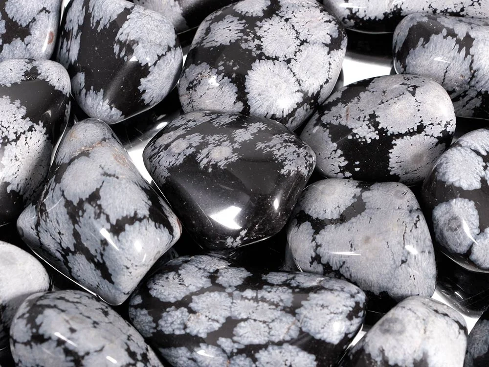 Schneeflockenobsidian Trommelsteine 0,5 kg