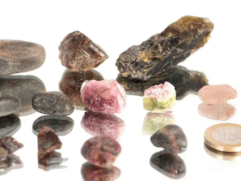 Turmalin - farbige Rohsteine Lot